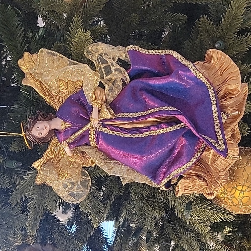 Purple Angel Ornament